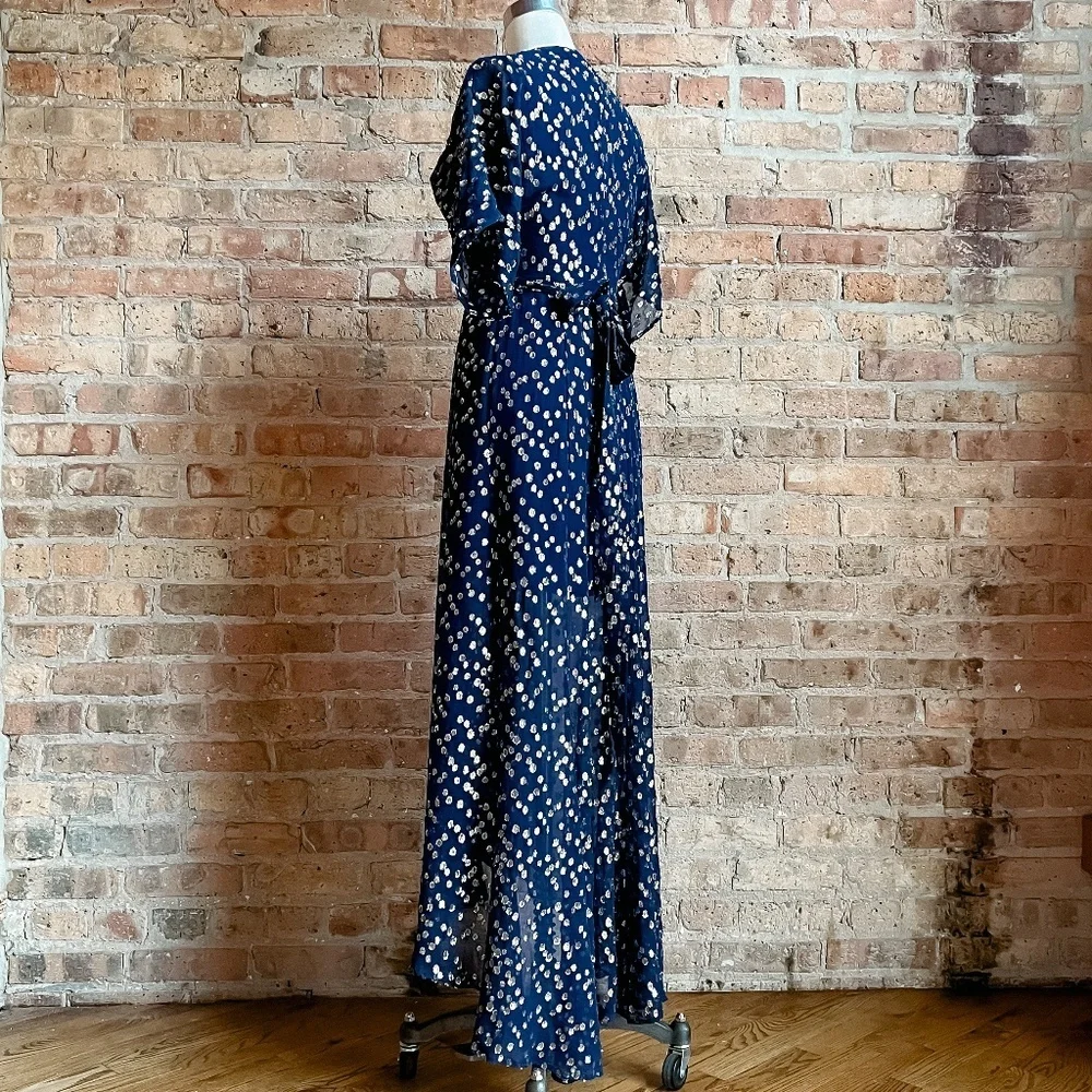 Hutch Gemma Maxi Dress in Metallic Navy - Picture 13 of 15